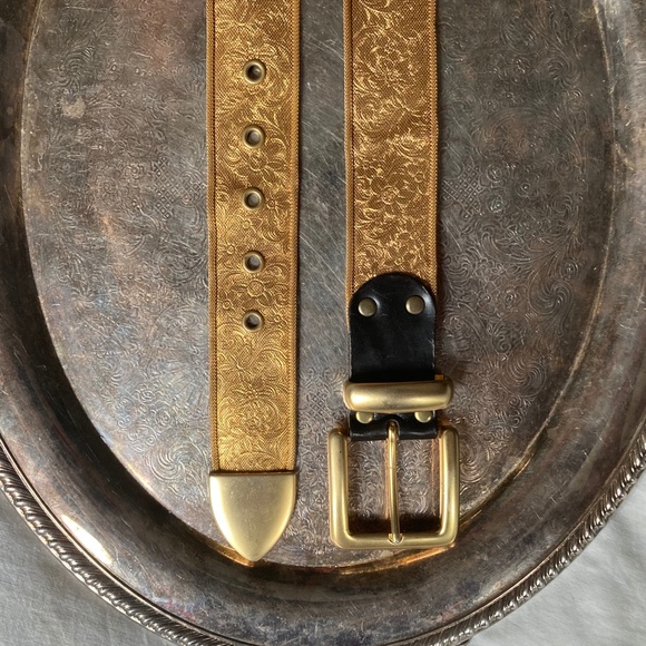 Flashy Floral Metal Mesh Western Style Jeans Belt! - Picture 4 of 6